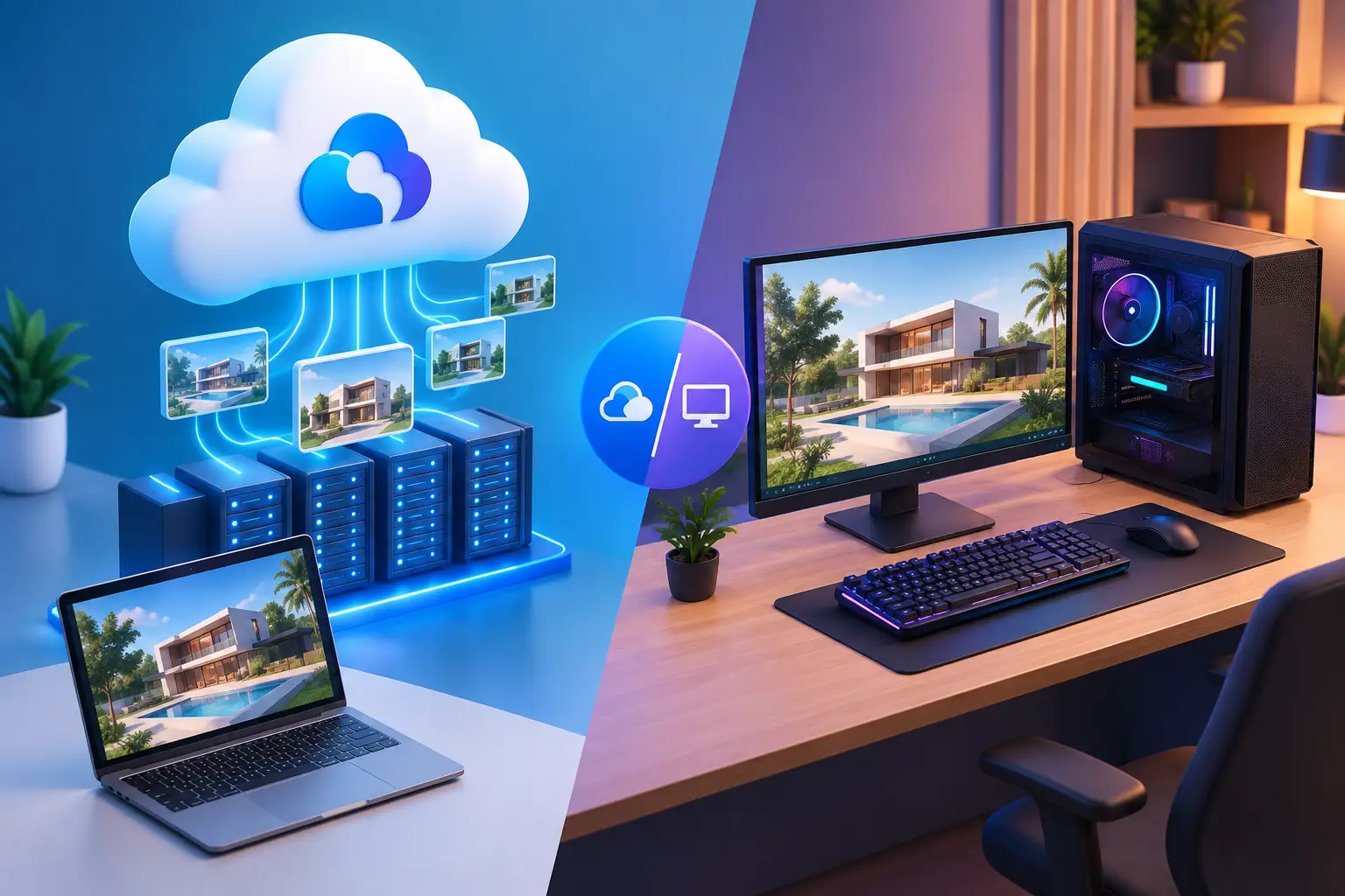 Cloud vs. Local Rendering